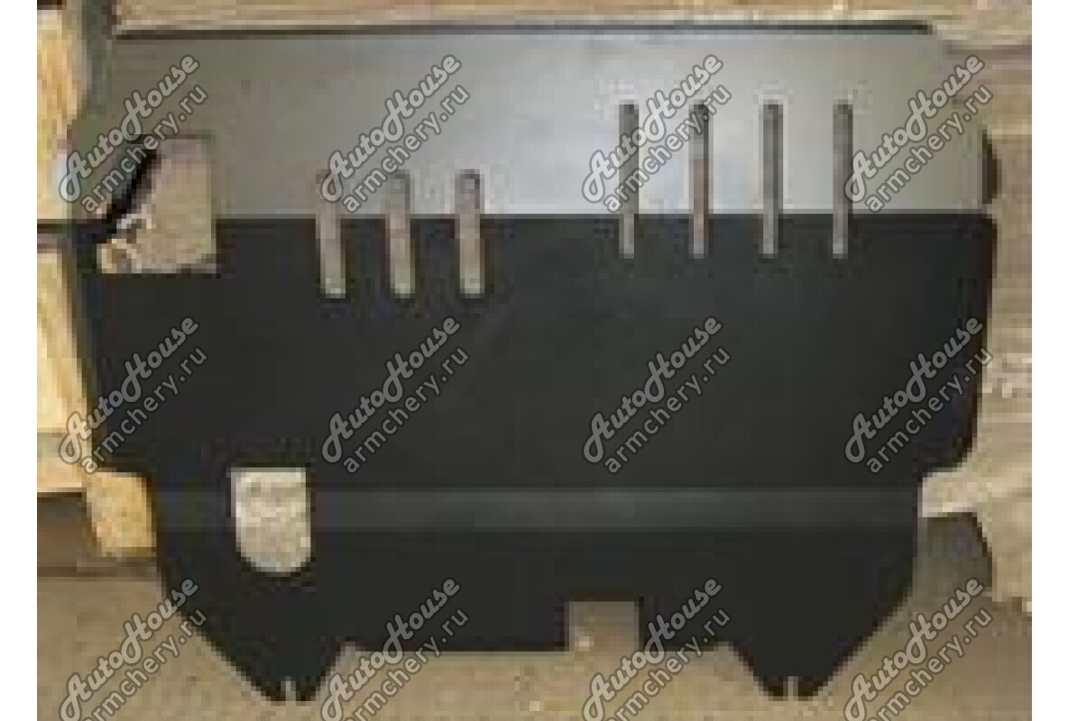 Защита двигателя (2 мм) АВТОБРОНЯ Chery Tiggo [2.0 16V 5MT внедорожник 4X2]