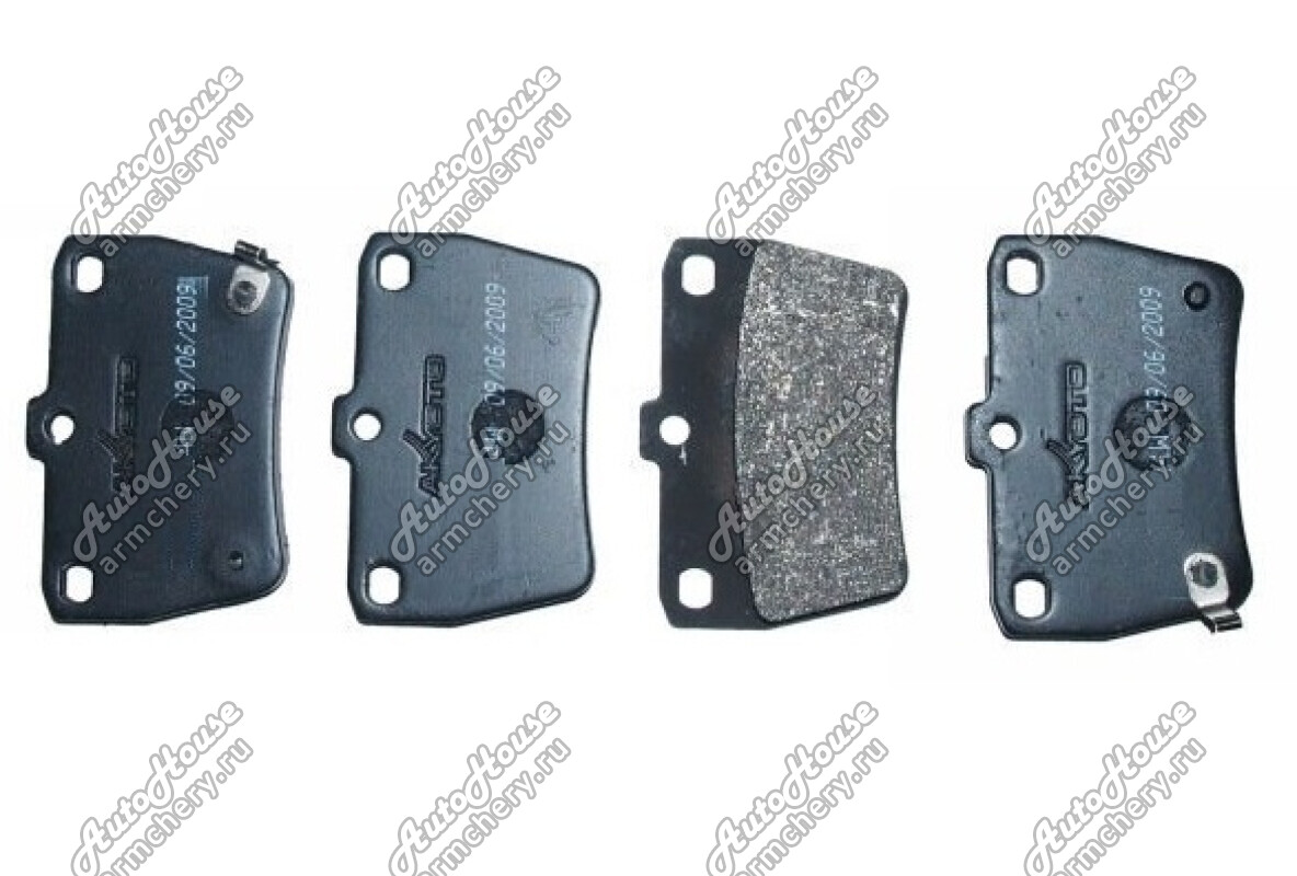 Колодки задние AKYOTO Chery Tiggo [1.6 16V 5MT внедорожник 4X2]