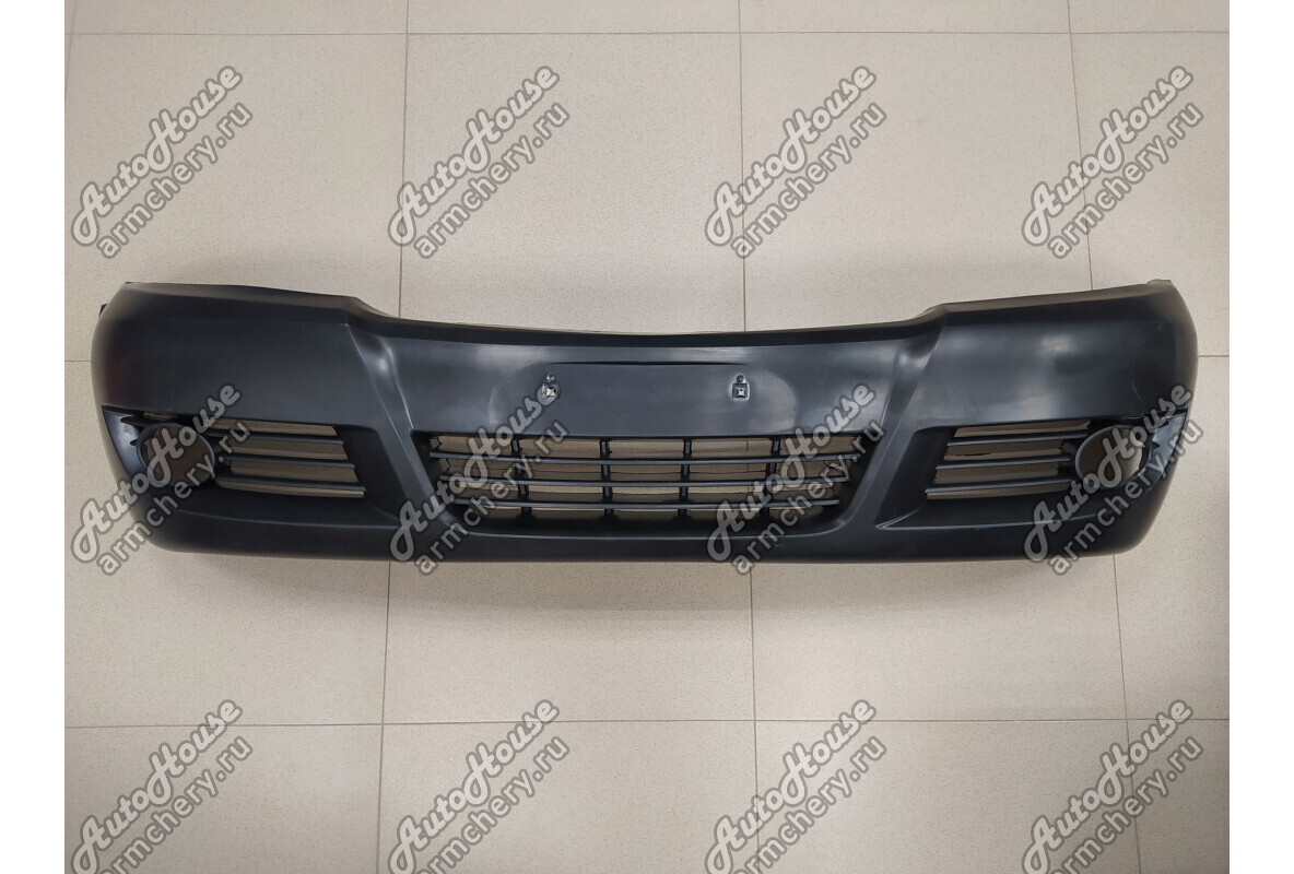 Бампер передний с круглыми противотуманными фарами Lifan Breez [1.6 16V 5MT седан]