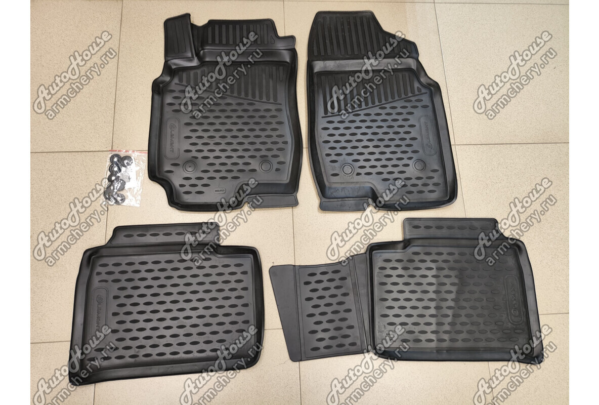 Коврики салона 3D полиуретан ELEMENT Faw Bestune X80 NEW (2018+) [2.0 16V 6AT внедорожник]