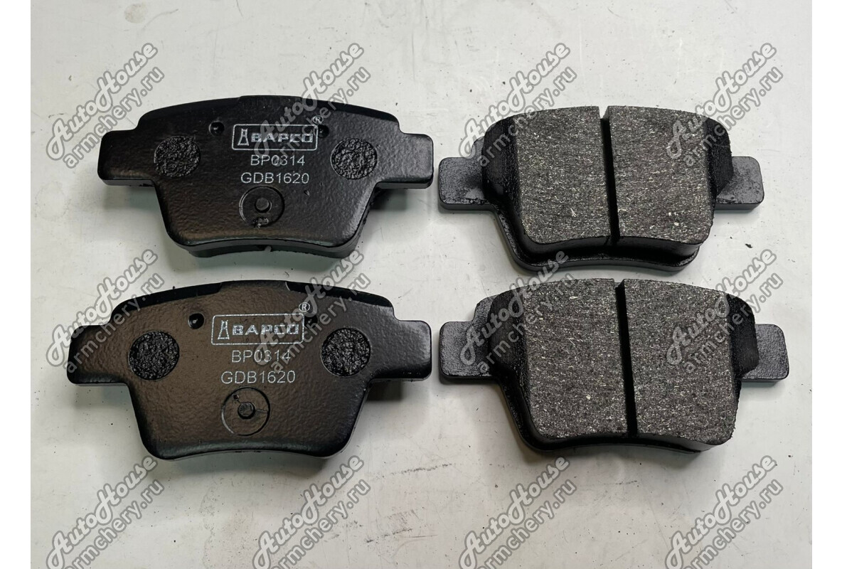 Колодки задние BAPCO Geely Emgrand EC7 [1.5 16V 5MT седан]