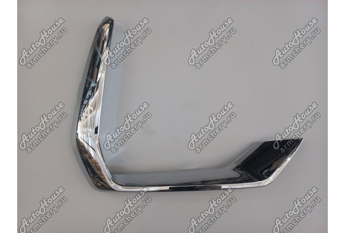 Молдинг бампера переднего правый (хром) Geely Monjaro [2.0 16V 8AT внедорожник 4X4 Turbo]