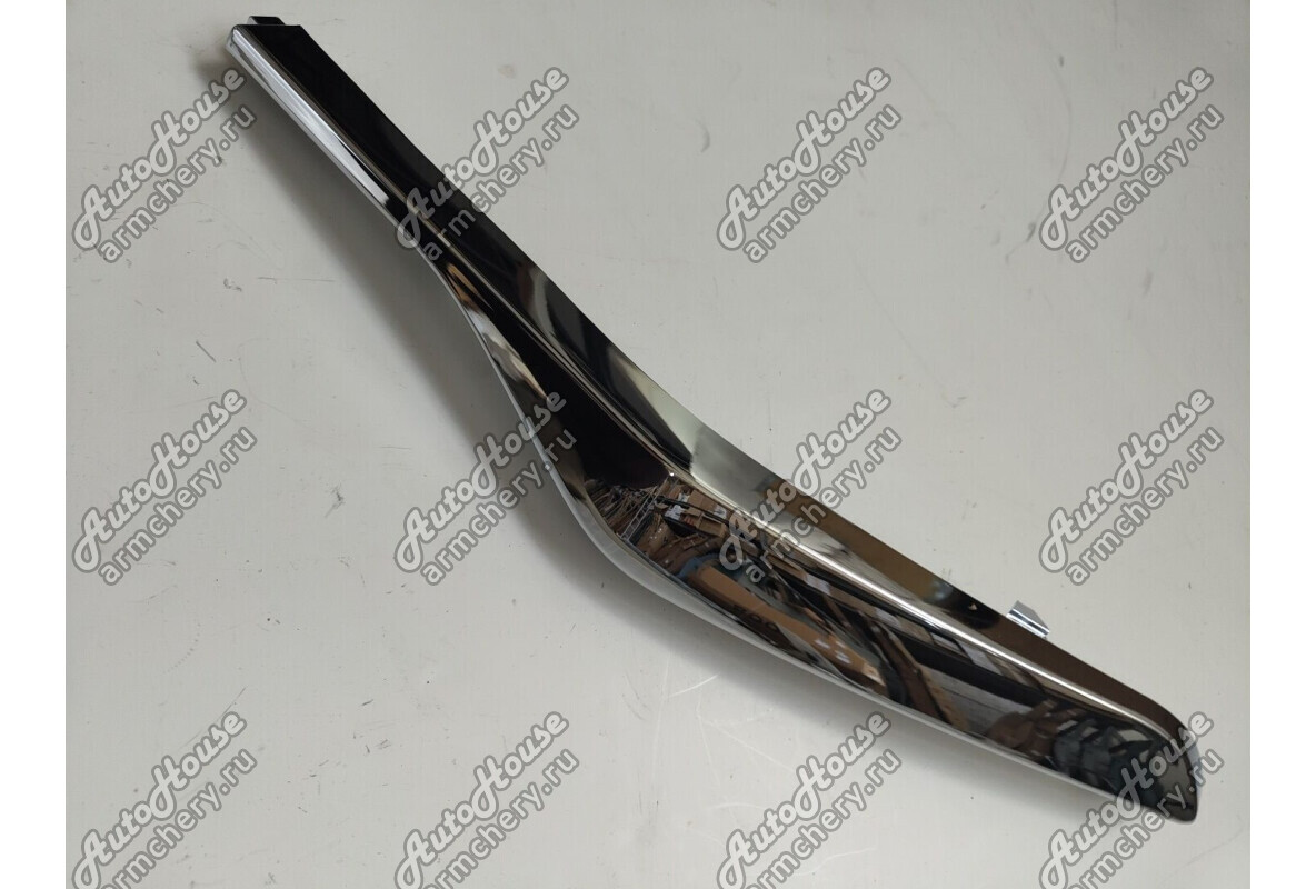 Накладка бампера переднего левая (хром) Hawtai Laville [1.5 16V 6MT внедорожник бензин]