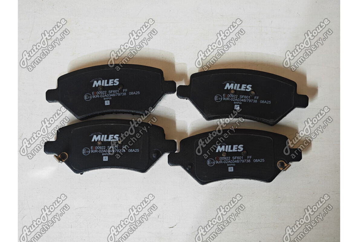 Колодки передние MILES Chery Bonus, Very A13 [1.5 16V 5MT седан]