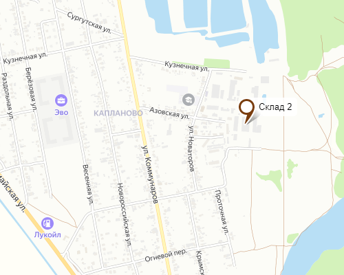 Склад на карте